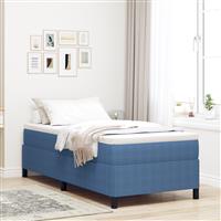 vidaXL Bedframe 100x200 cm ribfluweel blauw