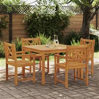 vidaXL 5-delige Tuinset massief acaciahout