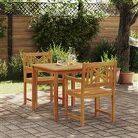 vidaXL 3-delige Tuinset massief acaciahout