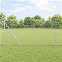 vidaXL Hexagon Hek 1,4x25 m Gegalvaniseerd Staal