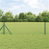 vidaXL Hexagonhek Groen 0.4x100 m Staal