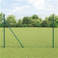 vidaXL Hexagon Hek Groen 1,6x50 m Staal