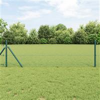 vidaXL Hexagon Fence Groen 0.6x25 m Staal