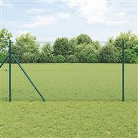 vidaXL Gelaste Draadhek Groen 1.4x10 m Staaldraad