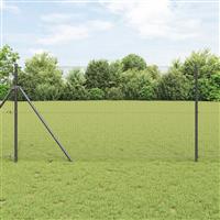 vidaXL Gelast Draadhek Grijs 1.2x25 m Staal