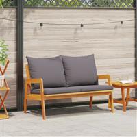 vidaXL Tuinbank met kussens 115x65x71 cm massief acaciahout