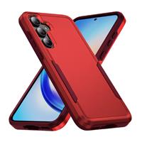 Samsung Galaxy S23 Ultra Armor Hoesje - Militaire Kwaliteit PC + TPU Cover - Rood