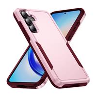 Samsung Galaxy S21 Plus Armor Hoesje - Militaire Kwaliteit PC + TPU Cover - Roze