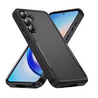 Samsung Galaxy A15 Armor Hoesje - Militaire Kwaliteit PC + TPU Cover - Zwart