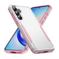 Samsung Galaxy A15 Armor Hoesje - Militaire Kwaliteit PC + TPU Cover - Wit