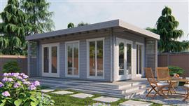 Blokhut - Tuinhuis Hildegard | 44 mm | vuren 