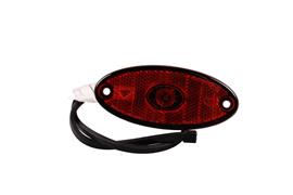 Aspöck Breedtelicht Aspöck Flatpoint II LED Rood DC kabel 500mm