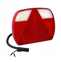 LED Autolamps LED slimline achterlicht links 180cm kabel  6-PINs 12/24