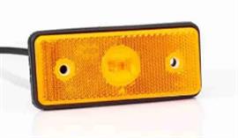Fristom LED zijmarkeringslamp oranje open draadeind 12-24V