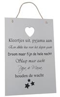 Tekstbord kleertjes 