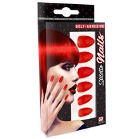 NAGELS, STILETTO ROOD