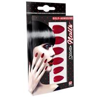 NAGELS, STILETTO BORDEAUX ROOD