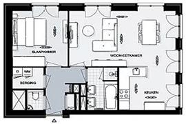 Appartement Bellevuelaan in Haarlem