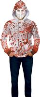 Bloody hoodie with mask, adult