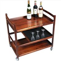 Theewagen dranken trolley 3 niveaus Palissander ca 1960 door Henning Korch voor CFC Silkenborg (No.3