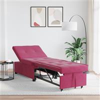 vidaXL 3-in-1 Ligbed Bordeauxrood Fluweel