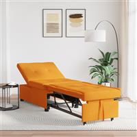 vidaXL Sofa Bed 3-in-1 Uittrekbaar Ontwerp in Donkergeel Stof