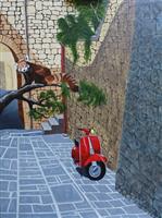 Kunsthandel Gennep - Red Scooter