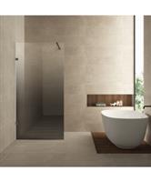 Inloopdouche Links Wiesbaden Less 120x200 cm 8 mm Nano Spiegelrook- naar Helder Glas Gunmetal