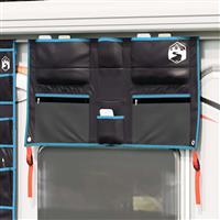 vidaXL Opslagtas met opslag Zwart, Blauw 98 x 47 cm Oxford