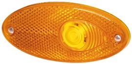 Hella Zijmarkering met Reflector Ovaal Inbouw Oranje