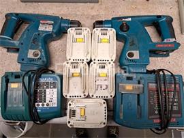 2 Makita klopboormachines op accu