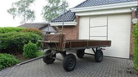 NV Nederlandse Machinefabriek  Hembrug Zaandam Schamel met 3x dissel voor tractor 1 en 2 Paards