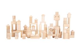 Houten constructie blokken (100)