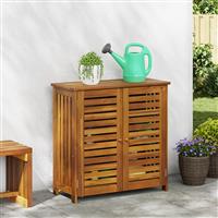 vidaXL Tuinkast met opslag met de deur Bruin 90 x 40 x 90cm