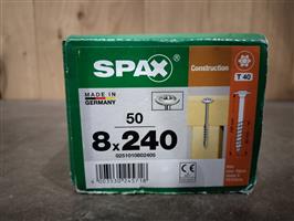 Spax Tellerkop Gegalvaniseerd 8x240mm