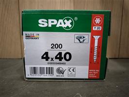 Spax gegalvaniseerd 4x40mm