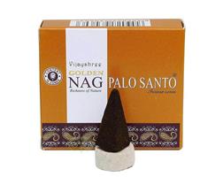 Palo Santo Golden Nag Wierookkegels - Vijayshree®