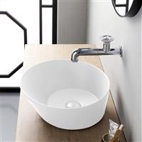 Waskom By Goof Mees Design Opbouw Wastafel Rond 42 cm Mat Wit