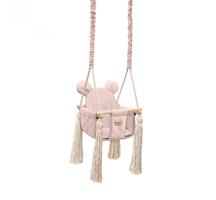 Babyschommel  Roze  met veiligheidsgordels Deur kozijn - 2m