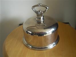 Stolp boter cloche metaal origineel Daalderop