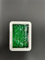 Rekenfiches in blikje (8x6 cm), Transparant groen (100 st.)