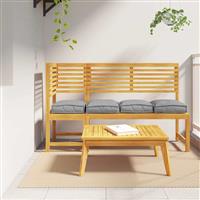 vidaXL Palletkussen voor zitting 4 pcs Grijs 40 x 40 x 8 cm