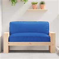 vidaXL Palletkussen voor zitting koningsblauw 120 x 80 x 12 cm
