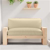 vidaXL Palletkussen voor zitting Beige 120 x 80 x 12 cm Oxford stof