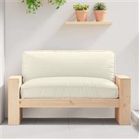 vidaXL Palletkussen voor zitting Crème 120 x 80 x 12 cm Oxford stof