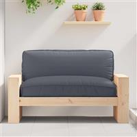 vidaXL Palletkussen voor zitting Antraciet 120 x 80 x 12 cm