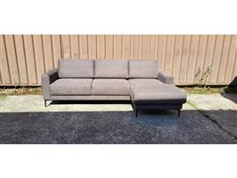 Brecia chaise longue grijs / antraciet