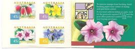  Postzegelboekje bloemen Australie