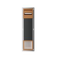 Toiletrolhouder Zonder Klep en Reserverolhouder Inbouw BWS Milan Geborsteld Brons Koper
