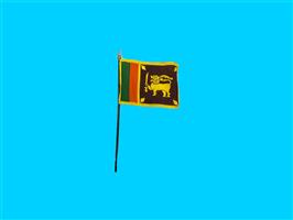 Tafelvlag Sri-lanka + kunststof houder